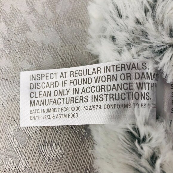 Warmies Marshmallow Gray Microwavable Slippers Lavender-Scented Size OS 6-10 NWT - Picture 10 of 12